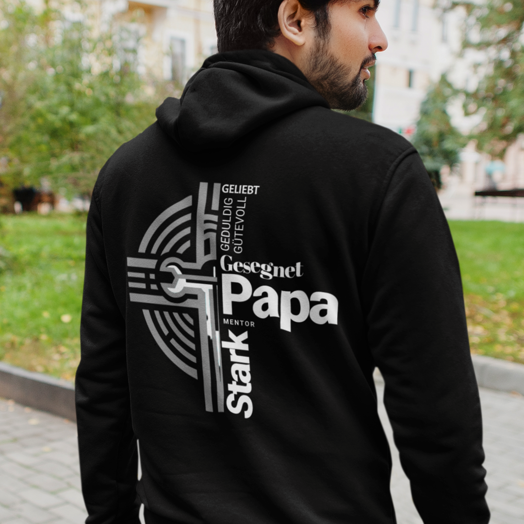 Hoodie Backprint | Papa Gesegnet