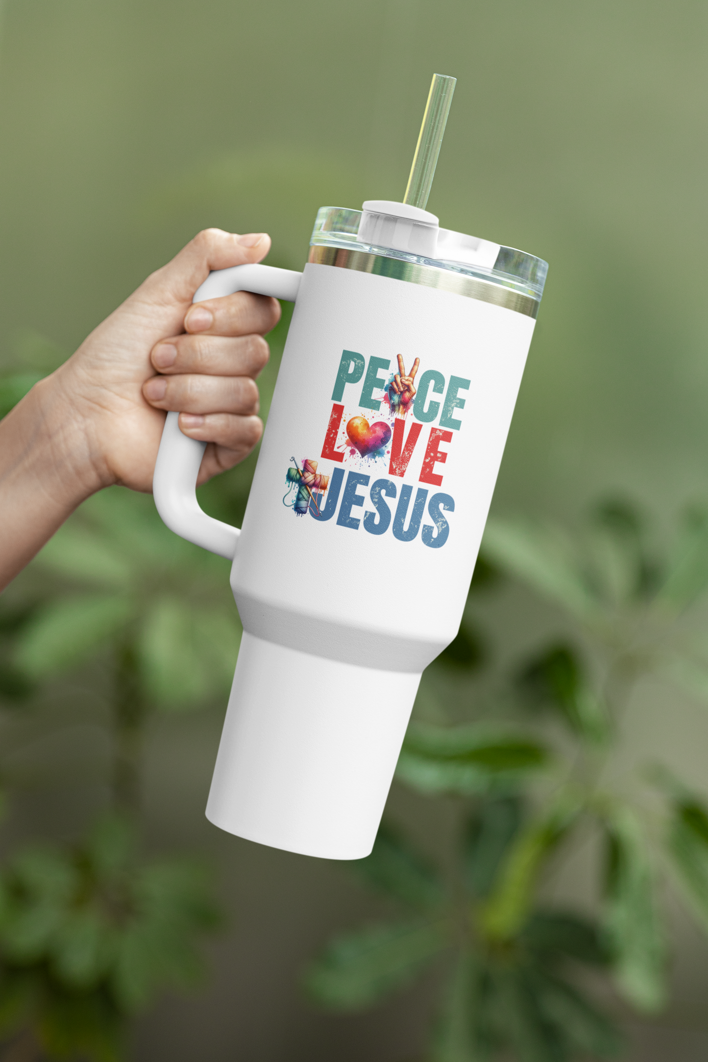 Tumbler | Peace | Love | Jesus